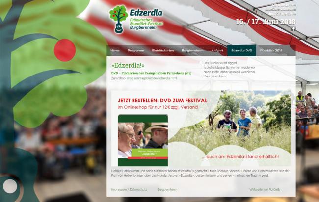 2. Fränkisches Mundart-Festival »Edzerdla« 2018 (DVD)