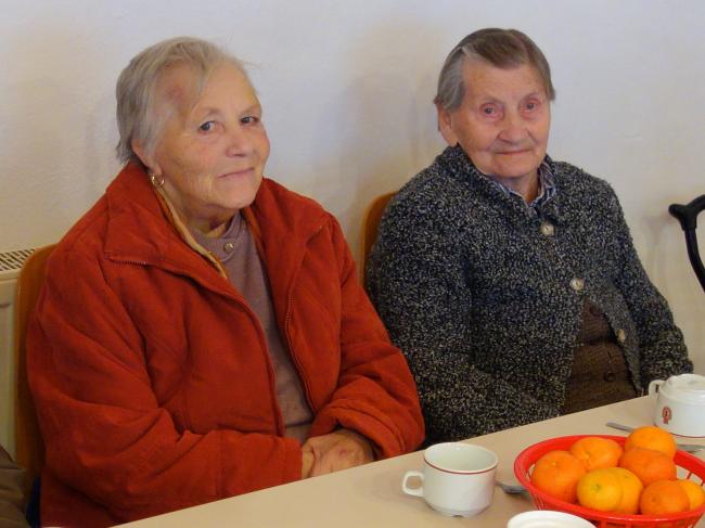 Bewohner im Seniorenheim Hetzeldorf
