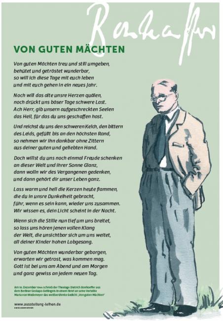 "Von guten Mächten" Bonhoeffer Plakat