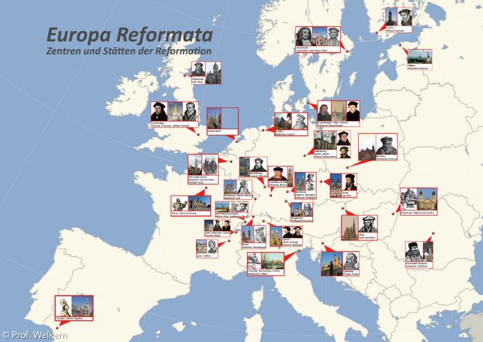 europa reformata - Zentren und Städte der Reformation in Europa