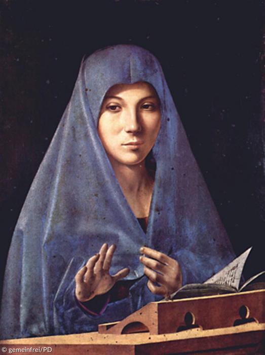 Maria der Verkündigung: Antonello da Messina, 1475.