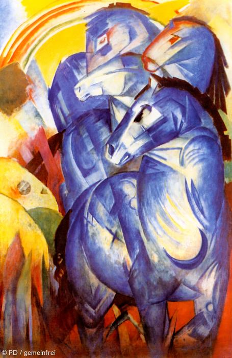 Franz Marc: Der Turm der blauen Pferde, 1913.