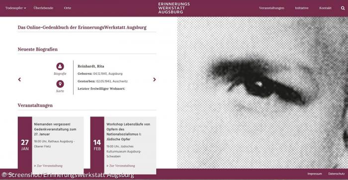 Online-Gedenkbuch für Augsburger NS-Opfer