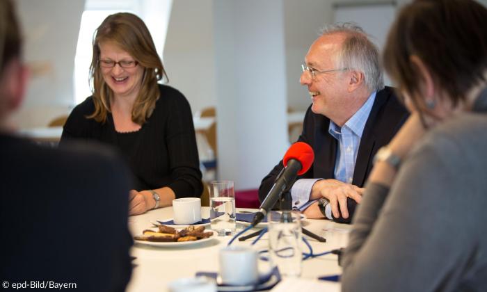 Peter Barrenstein im Redaktionsgespräch
