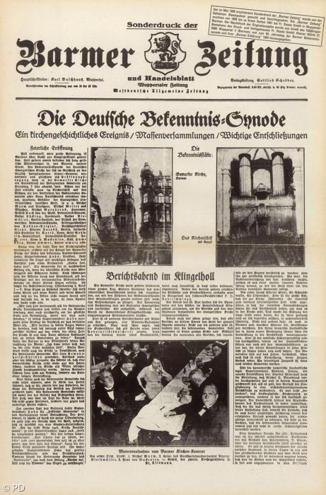 Barmer Zeitung, der 1934 erschienene Sonderdruck.