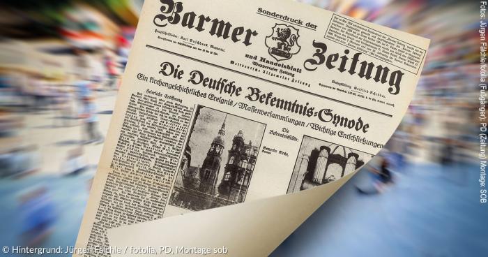 Ein im Mai 1934 erschienener Sonderdruck der »Barmer Zeitung« zur Bekenntnissynode wurde von der Gestapo beschlagnahmt, bereits verteilte Exemplare wurden eingezogen.