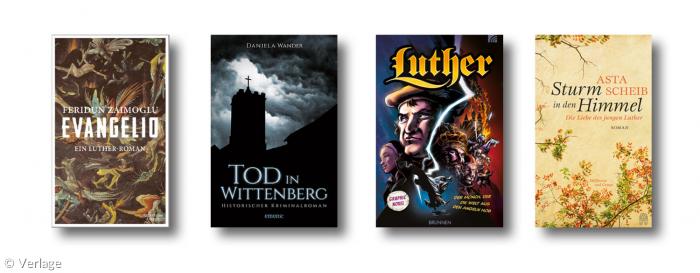 Luther-Romane 2017 (Evangelio, Tod in Wittenberg, Luther Graphic Novel,Sturm in den Himmel).