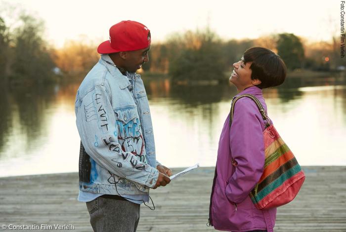 Tupac (Demetrius Shipp) mit Jada (Katerina Graham) in Baltimore.