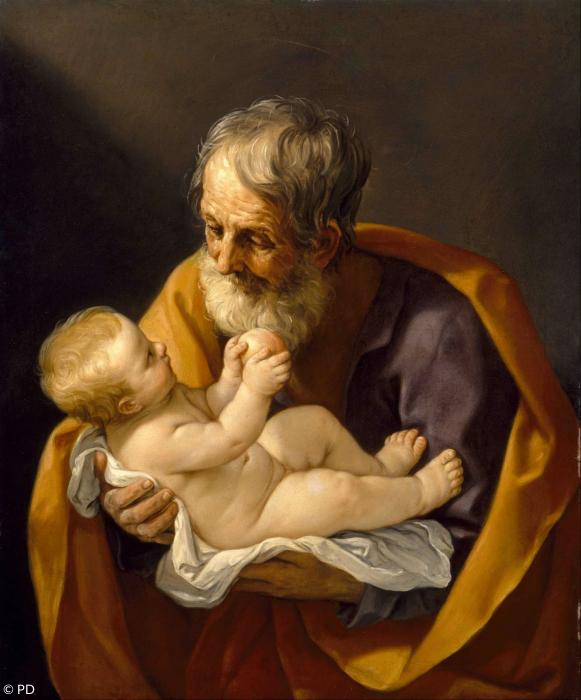 Saint Joseph and the Christ Child von Guido Reni 