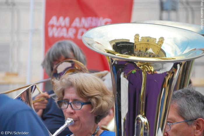 Tuba beim Reformationsfest