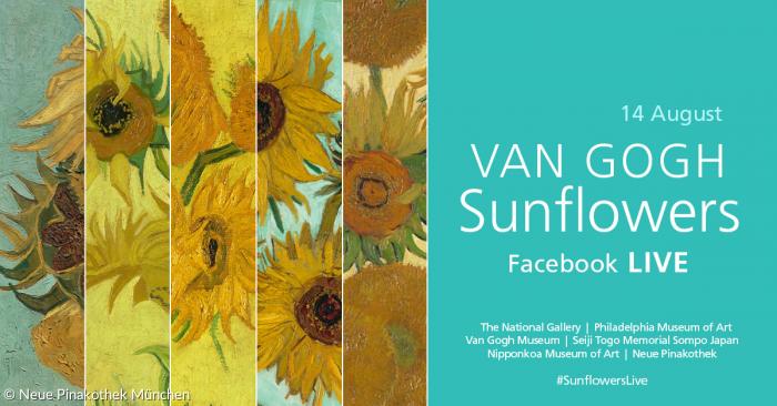 Van Gogh Sunflowers Facebook live