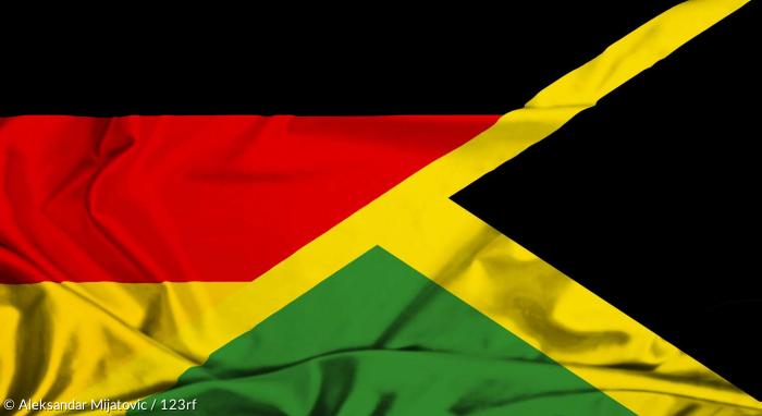 Deutschland-Jamaika-Fahne