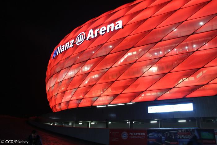 Die Allianz Arena ist das Fußballstadion des FC Bayern Münchens