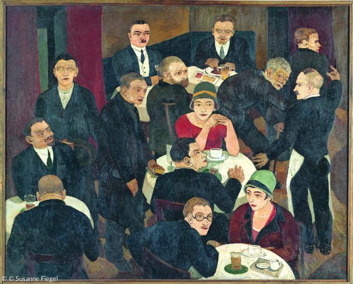 Josef Scharl, Blinder Bettler im Café, 1927, Kunsthalle Emden – Stiftung Henri und Eske Nannen, © Susanne Fiegel
