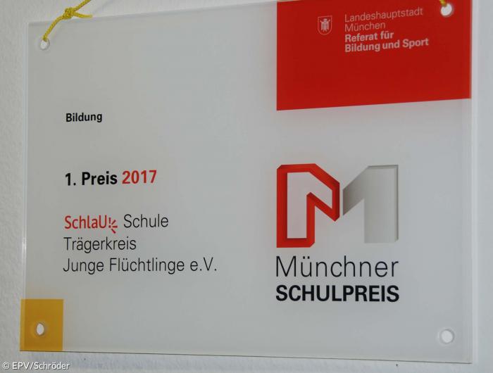 Die SchlaU-Schule hat 2017 den Münchner Schulpreis gewonnen.