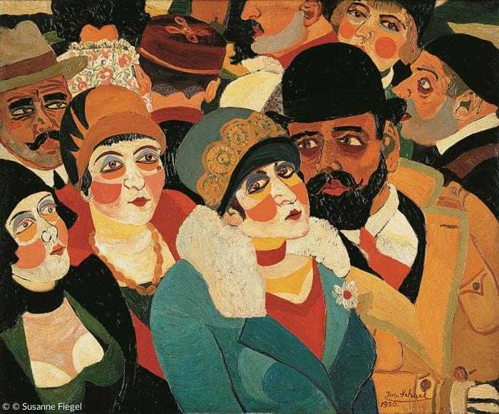 Josef Scharl, Pariser Straßenszene, 1930, Sammlung Karsch-Nierendorf, © Susanne Fiegel