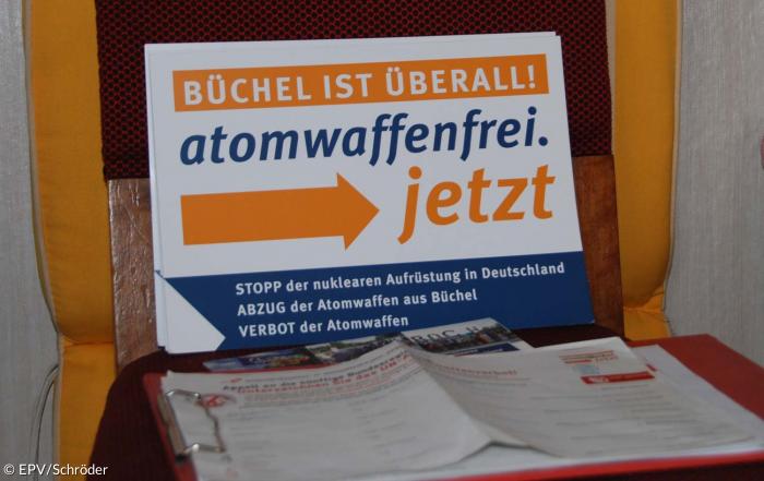 Plakat Büchel atomwaffenfrei.