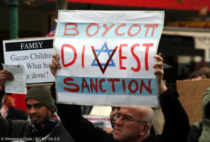 Hinter »Israelkritik« oder der »BDS«-Bewegung verbirgt sich heutiger Antisemitismus (Demonstranten in Australien, 2010).