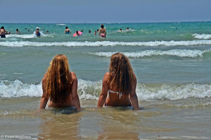 Meringer Jugendliche am Mittelmeer in Israel