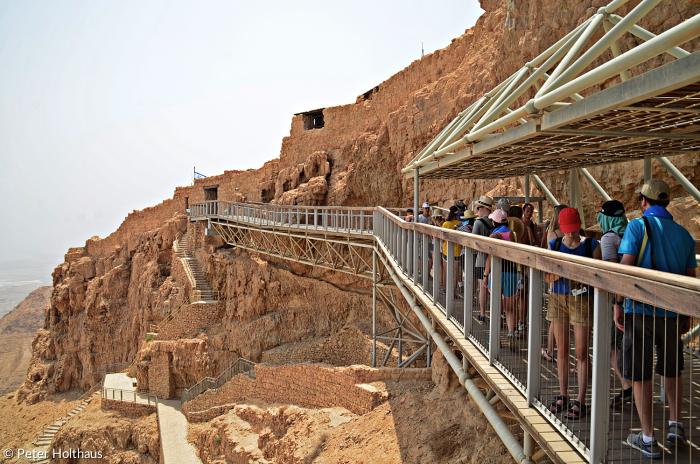 Meringer Jugendliche auf Masada am Toten Meer in Israel