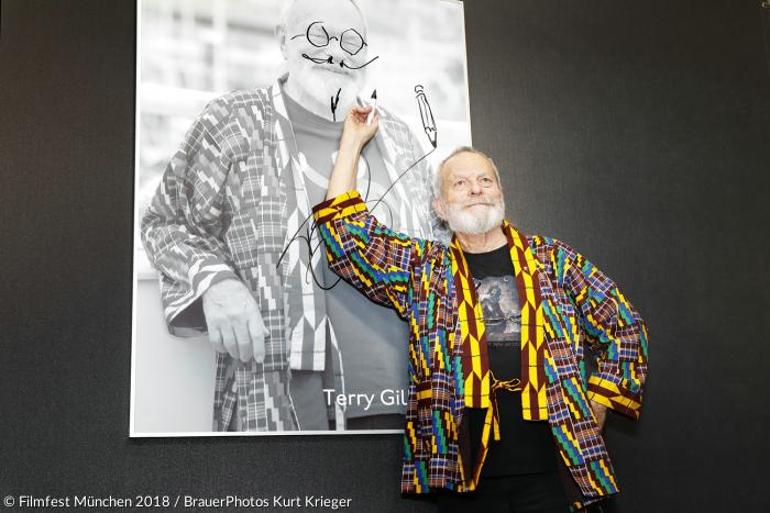 Cinemerit-Award beim Münchner Filmfest 2018 für den amerikanisch-britischen Regisseur Terry Gilliam.