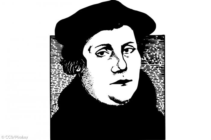 Druck Portrait von Martin Luther