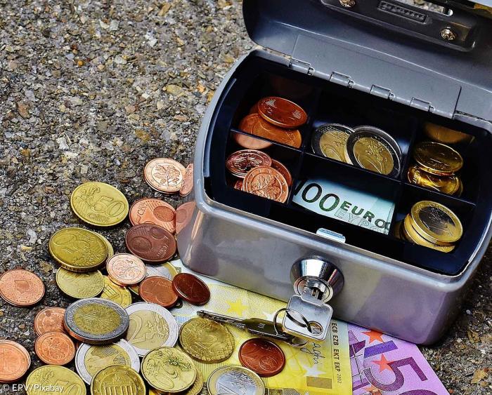 Euro Lebensstandard Kasse Geld Geldschein