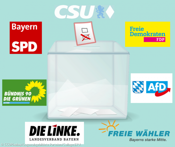 Landtagswahl Bayern 2018 Parteien Wahlurne