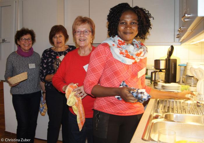 Die Helferinnen beim Nördlinger Mittagstisch für Senioren