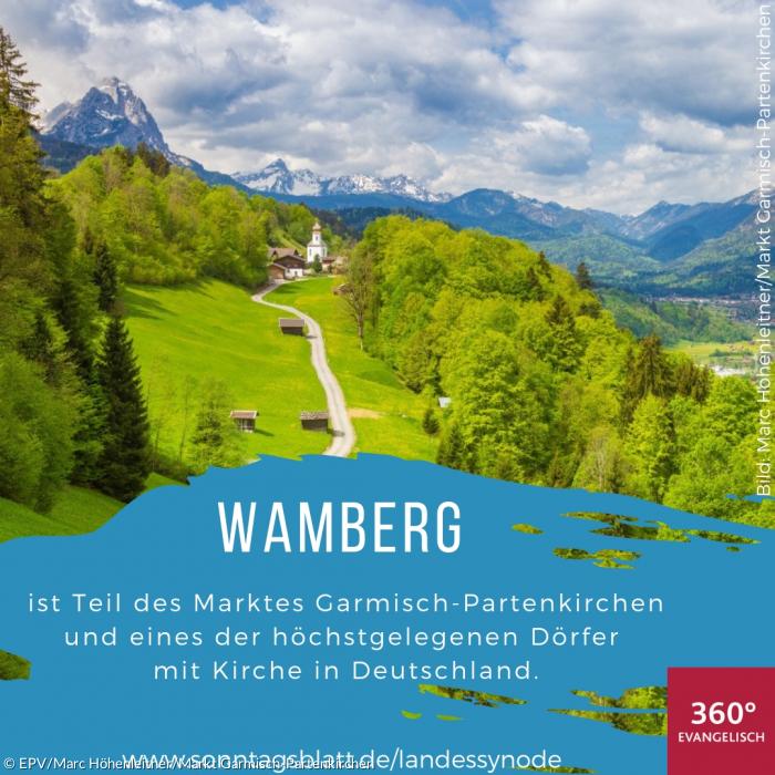 Kirchdorf Wamberg bei Garmisch-Partenkirchen