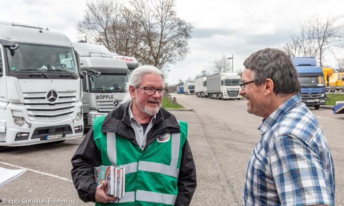 Truckerseelsorger Josef Krebs 