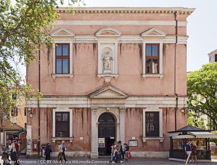 Seit 1813 die evangelische Kirche Venedigs: die »Scuola dell'angelo custode« liegt unweit des Canale Grande am Rio dei Santi Apostoli im Sestiere Cannaregio.