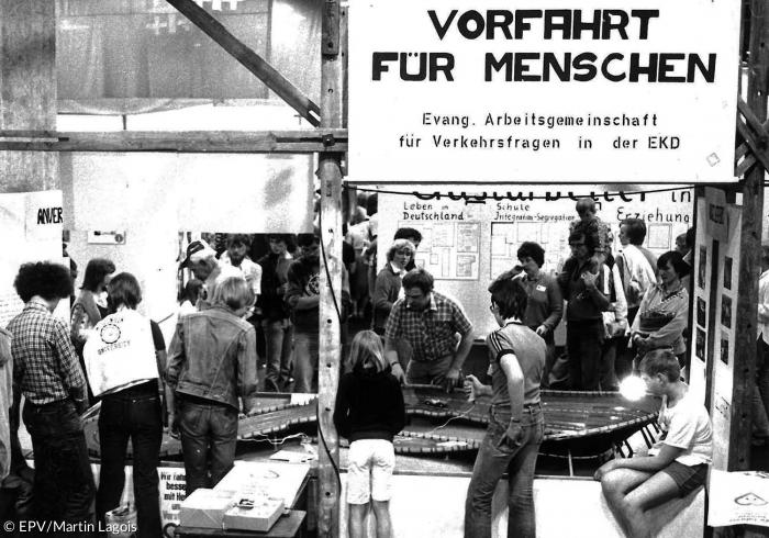 Die Evang. Arbeitsgemeinschaft für Verkehrsfragen in der EKD auf dern Deutschen Evangelischen Kirchentag 1979 in Nürnberg