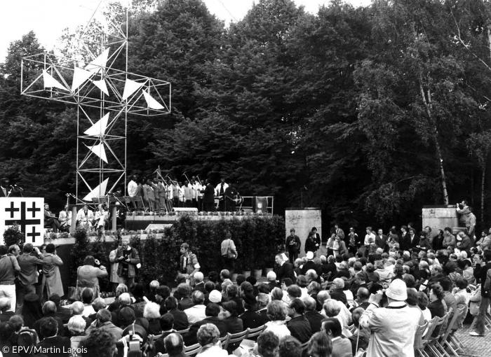 Deutscher Evangelischer Kirchentag in Nürnberg 1979: Abschlussgottesdienst im Luitpoldhain