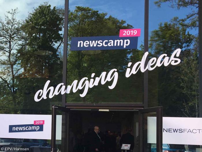 Digitalkonferenz Newscamp 2019 in Augsburg.