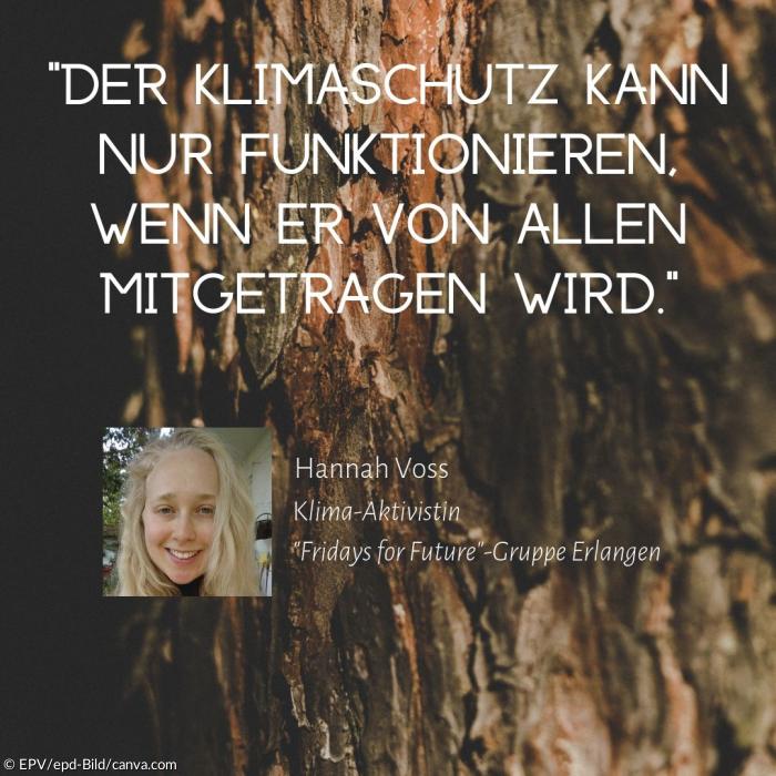 Hannah Voss, Klima-Aktivistin der "Fridays for Future"-Gruppe Erlangen, über Klimaschutz