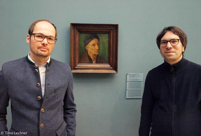 Die Kunsthistoriker Markus Huber und Benno Baumbauer 