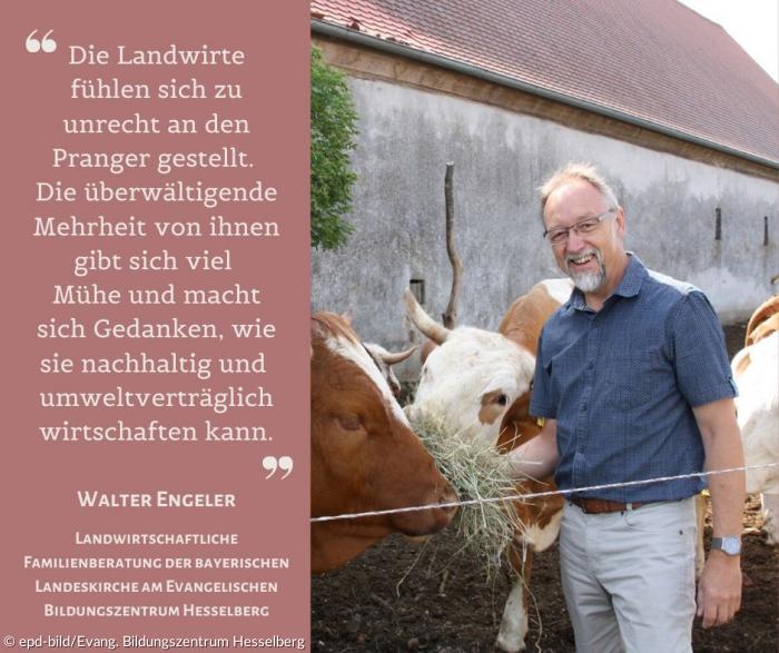 Pfarrer Walter Engeler ist Leiter der Landwirtschaftlichen Familienberatung der bayerischen Landeskirche am Evangelischen Bildungszentrum (EBZ) Hesselberg.