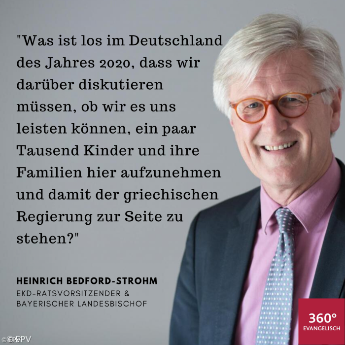 Heinrich Bedford-Strohm 2020 Geflüchtete