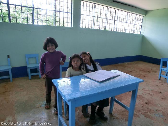 Peru-Hilfe "Beit Shalom", die den Aufbau von Schulen fördert