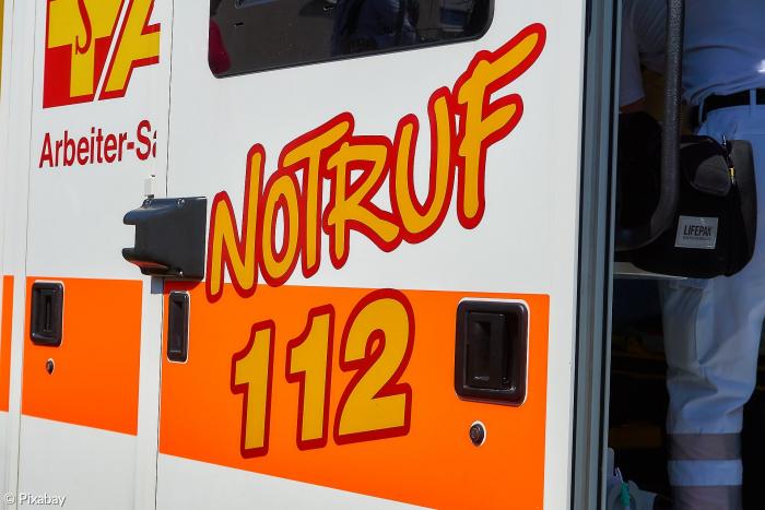Rettungswagen Notruf 112 Notarzt Symbol