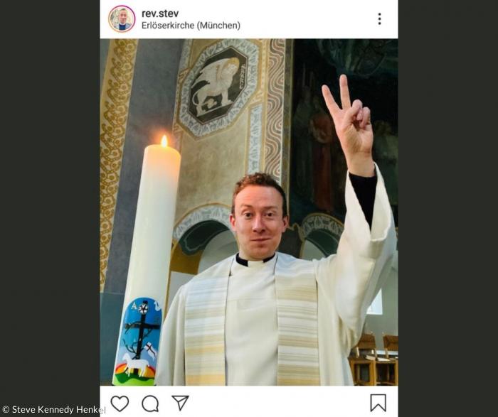 Steve Kennedy Henkel auf Instagram Pfarrer Erlöserkirche München