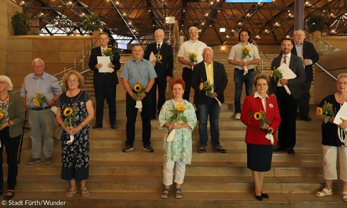 Verabschiedung des Stadtrates der Stadt Fürth Auszeichnung Goldenes Kleeblatt