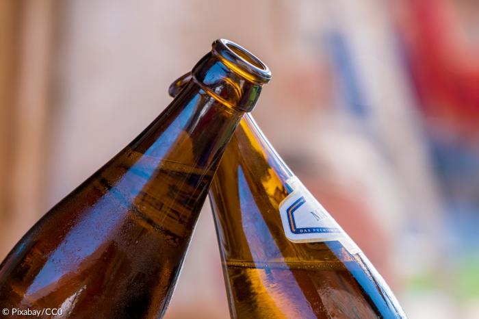 Alkoholverbot Bier Flaschen Symbol
