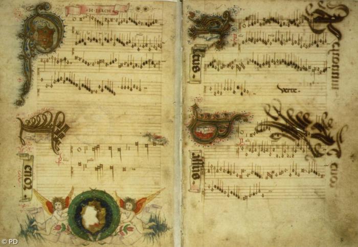 Liedhandschrift "Palle, palle", um 1485, Florenz - Heinrich Issac (um 1450-1517).