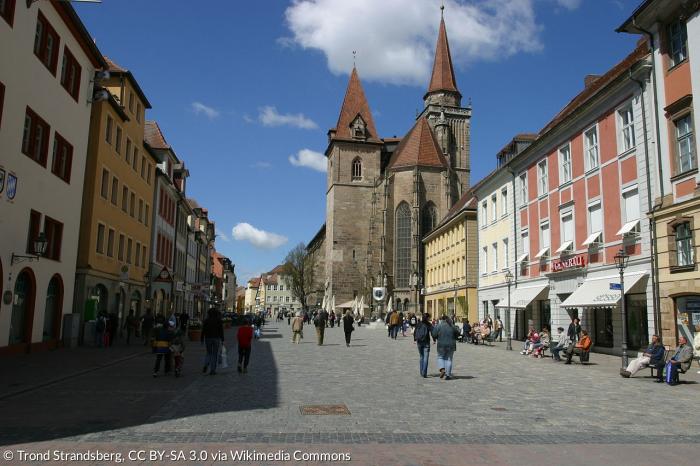 Stadt Ansbach mit Johanniskirche