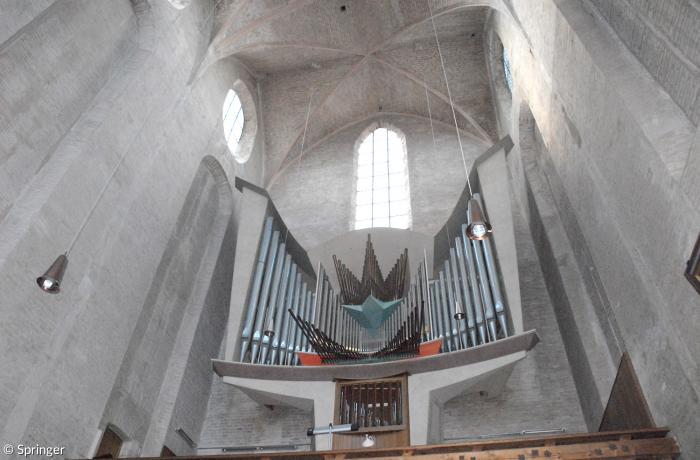 Barfüßerkirche Augsburg: die Rieger-Orgel aus dem Jahr 1958