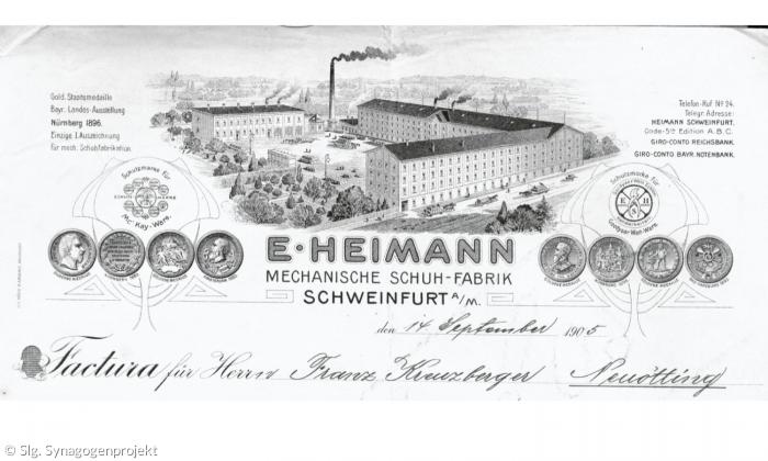 Briefkopf der Firma Heimann, 1905
