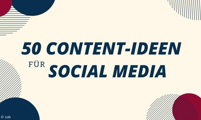 Content Ideen für Social Media