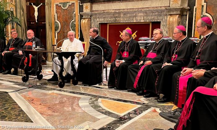 Ad-limina-Besuch der Deutschen Bischofskonferenz in Rom: Audienz bei Papst Franziskus
